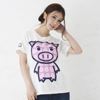 Buden Akindo - Short-Sleeve Print T-Shirt - Daruma Print Pig