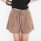 Beccgirl - Linen Pleated Shorts