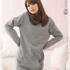 E.F.Shop - Pocket-Front Long Pullover