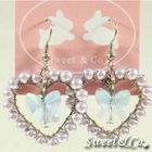 Sweet & Co. - Sweet Lover Purple Heart Butterfly Earrings