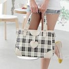 PG Beauty - Heart-Accent Plaid Tote