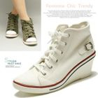 MODELSIS - Canvas Sneaker Wedges (2 Designs)