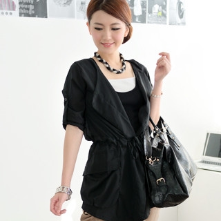 Tab-Sleeve Chiffon Cardigan Tab-Sleeve Chiffon Cardigan