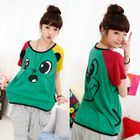 59 Seconds - Color-Block Printed Top