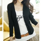 Tokyo Fashion - Long-Sleeve Ribbed Cardigan