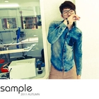 Sample - Washed Long Sleeve Denim Shirt