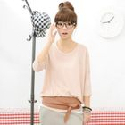 59 Seconds - Contrast Panel Knit Top