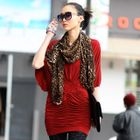 SOHO Central - Ruched V-Neck Tunic