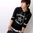 SeventyAge - Star Print Hooded Top