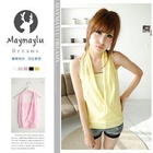 Maymaylu Dreams - Inset Chiffon Knit Tank Top