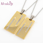 Menku - Rhinestone Plate Pendant