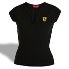 Act Gear - [Women] Ferrari Scudetto Notch-Neck Tee-Shirt