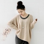 lovemark - Asymmetric Hem Knit Top