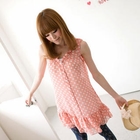 Tokyo Fashion - Sleeveless Frilled Dotted Top