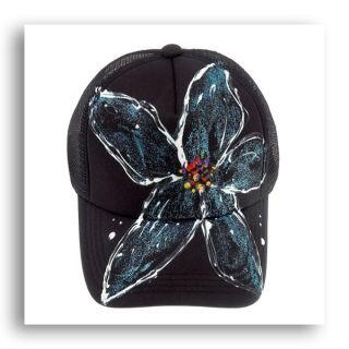 Orchid Trucker Cap - Blue & Black