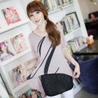 eFashion - Inset Top Dip-Back Printed Top