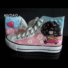 HVBAO - 'Scooter Girl' High-Top Sneakers