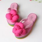 Grace Candy - Flower-Accent Platform Flip-Flops