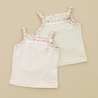 coeur a coeur - Floral Trim Button Accent Camisole