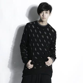 Round-Neck Perforated Top Round-Neck Perforated Top