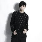Rememberclick - Round-Neck Perforated Top