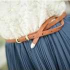 Tokyo Fashion - Faux-Leather Slim Belt