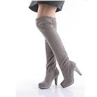 Lane172 - Buckled Suede Long Boots