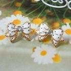 Angelove - Faux-Pearl with Flower Earrings