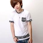 SeventyAge - Zebra Print Short-Sleve T-Shirt