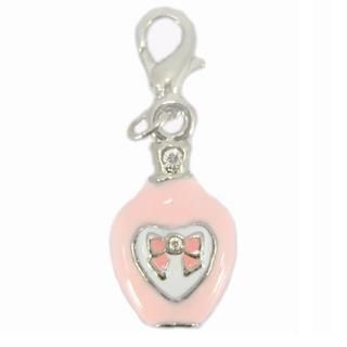 Pink Perfume Bottle Charm