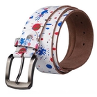 MURATI - Genuine Leather Paint-Splatter Belt