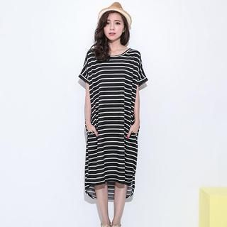 Lucky Leaf - Striped T-Shirt Dress