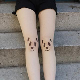 Tattoo-Print Tights