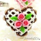 Sweet & Co. - Mini Chocolate Cake Swarovski Crystal Cake Ring