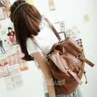 PG Beauty - Faux-Leather Drawstring Backpack