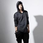 PRAWINGS - Thumbhole-Sleeve Hooded Pullover