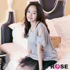ROSE - Off-Shoulder Loose-Fit Top