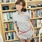 BAIMM - Denim-Panel Striped Shirt