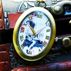 Fit-to-Kill - Bird Cage Oval Pocket Watch- Copper