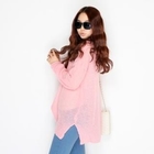 HARU - Sheer Rib-Knit Top