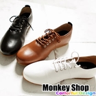 Monkey Shop - Lace-Up Faux-Leather Sneakers