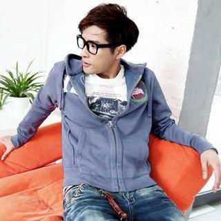 Pocket-Accent Appliqué Hoodie