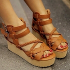 Grace Candy - Cross-Strap Platform Sandals