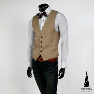 Button-Front Dress Vest