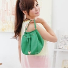 PG Beauty - Padlock-Accent Bucket Bag
