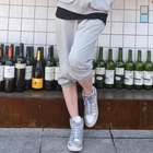 J-ANN - Drawstring Waist Cropped Pants