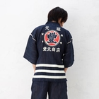 Buden Akindo - Pajama Set: Wrap Top + Shorts - Buden Logo