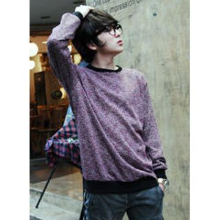 Contrast-Trim Knit Top