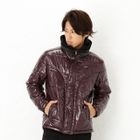 BLACK ASUKA - Wet-Look Padded Jacket