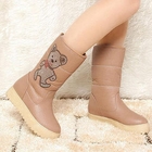 Smoothie - Rhinestone Faux-Leather Snow Boots